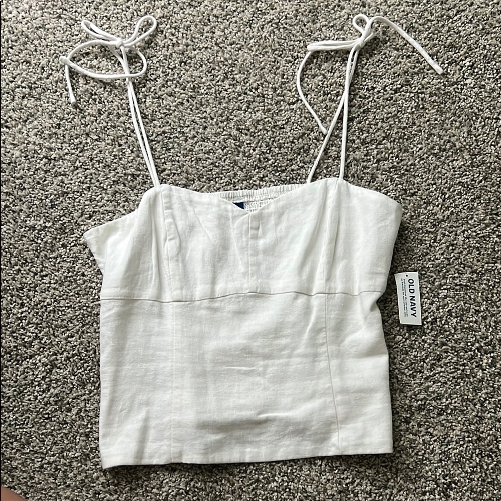 NWT WESTERN Old Navy linen Women's Top
